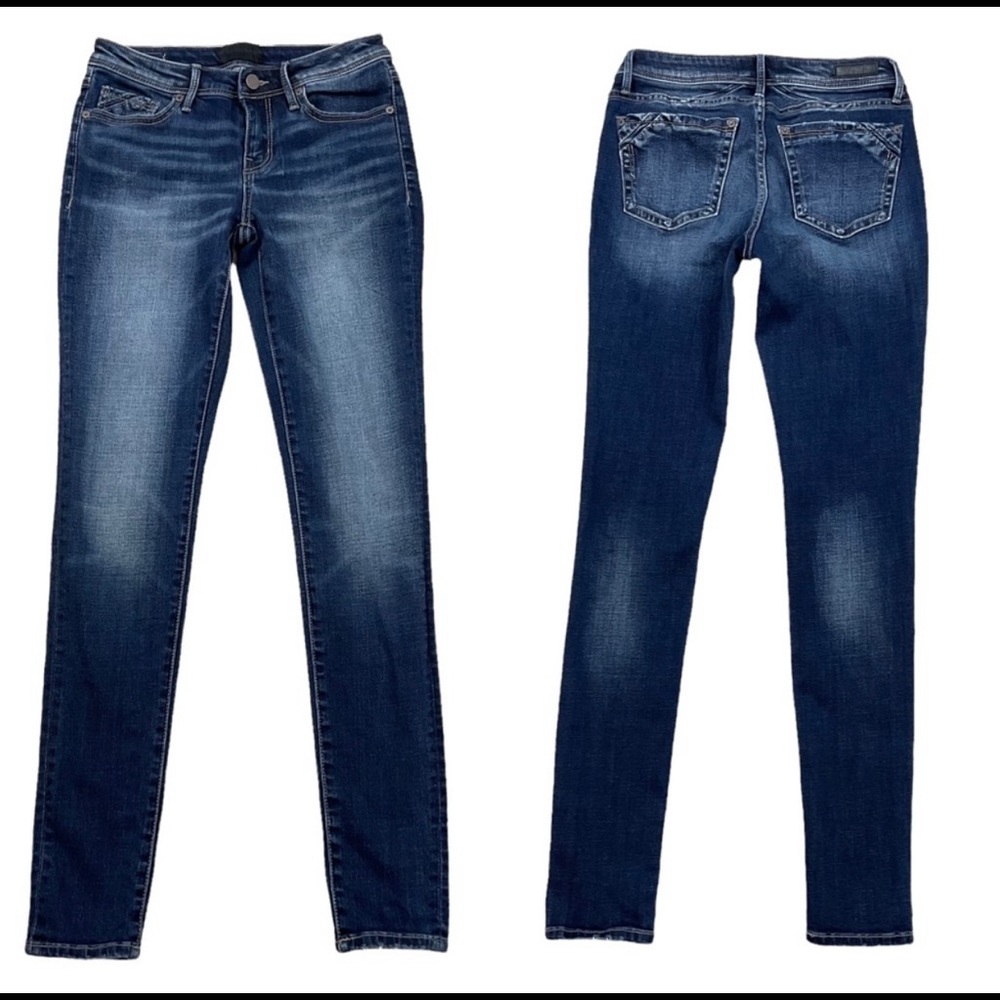 Buckle Black Fit no. 53 skinny stretch jeans distressed  25 | 30” inseam